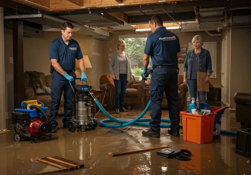 Basement Water Extraction and Removal Techniques process in Carlisle-Rockledge, AL